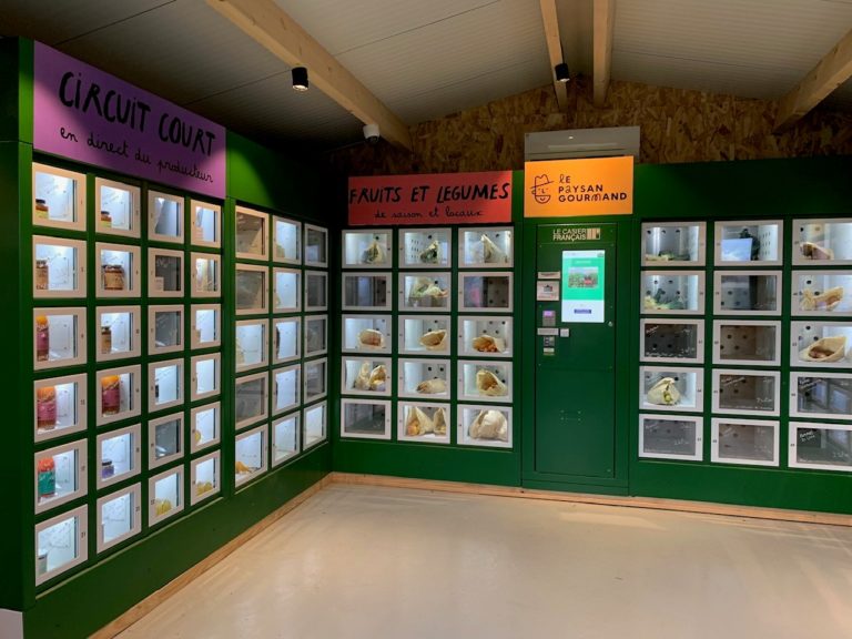 Installation de casiers personnalisés "le paysan gourmand"