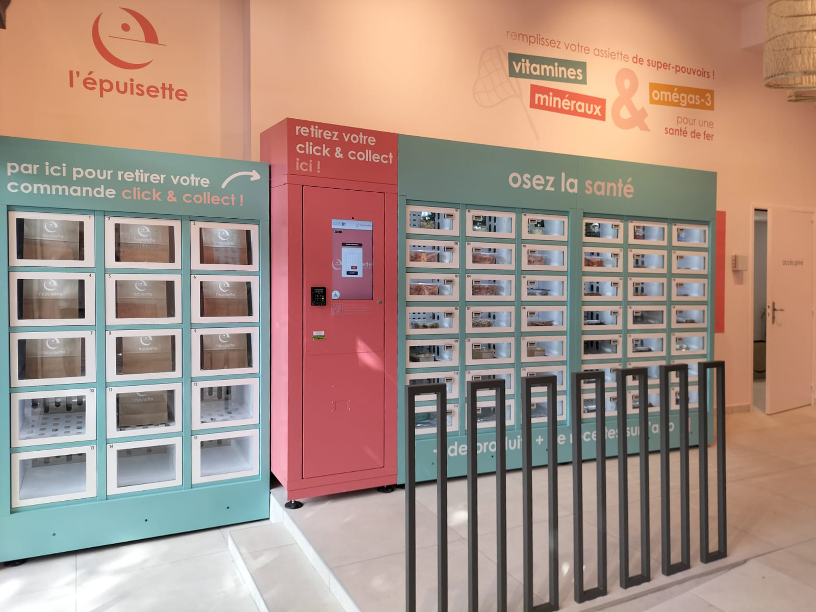Installation de distributeurs automatiques Automat-e chez le client Mericq