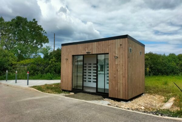 bâtiment modulaire en bois Automat-e chez un client
