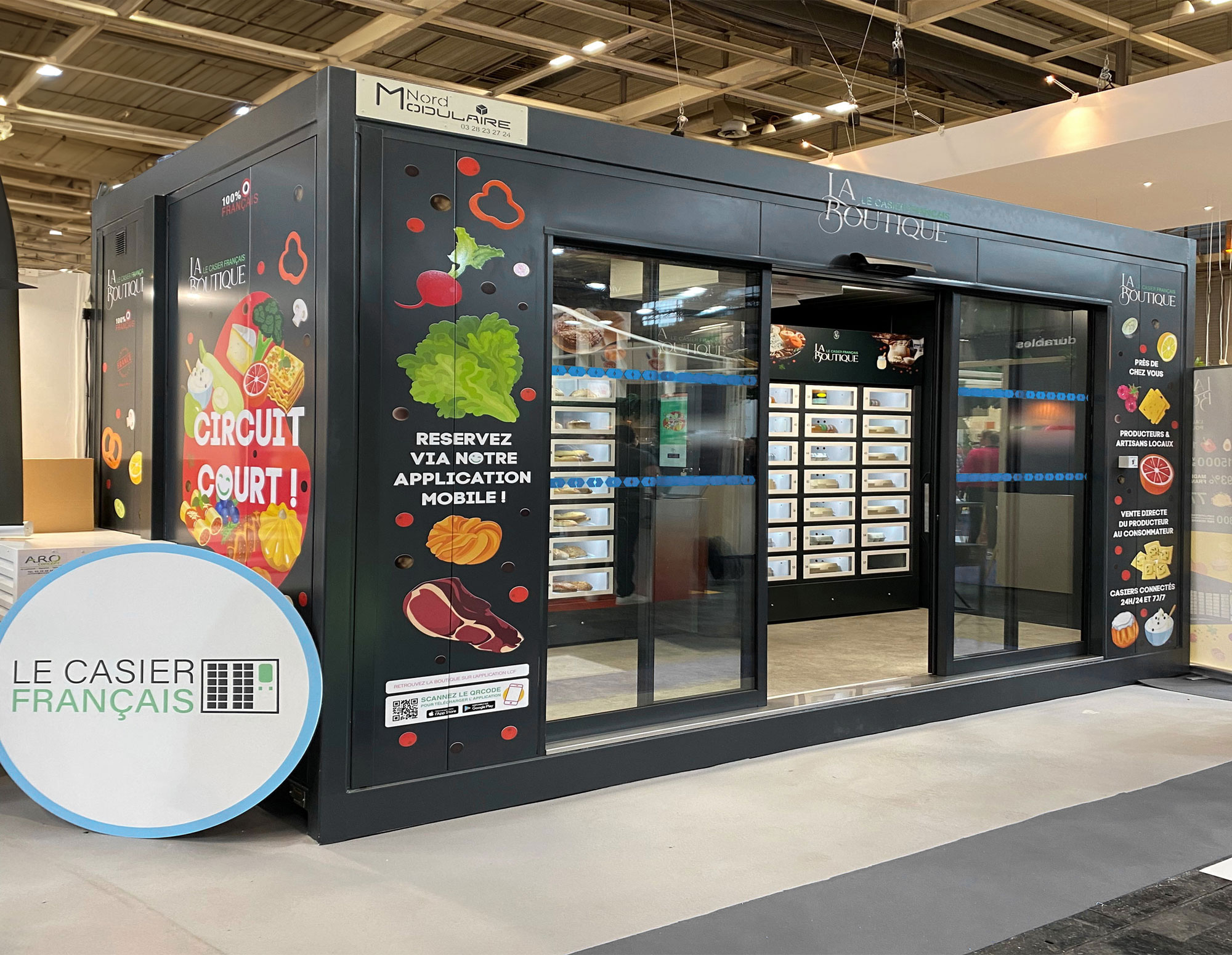 Exemple d'un bâtiment modulaire en acier personnalisé