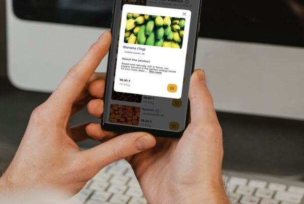 L'application mobile Automat-e ouverte sur un téléphone